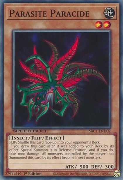 Parasite Paracide, Speed Duel: Streets of Battle City SBC1-END02