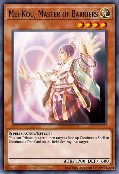 Mei-Kou, Master of Barriers, Speed Duel: Streets of Battle City SBC1-ENG05