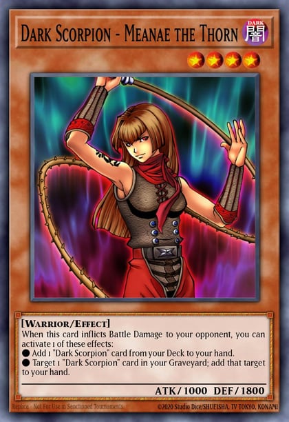 Dark Scorpion - Meanae the Thorn, Speed Duel: Streets of Battle City SBC1-ENI24