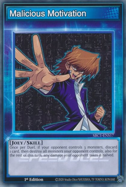 Malicious Motivation, Speed Duel: Streets of Battle City SBC1-ENS17