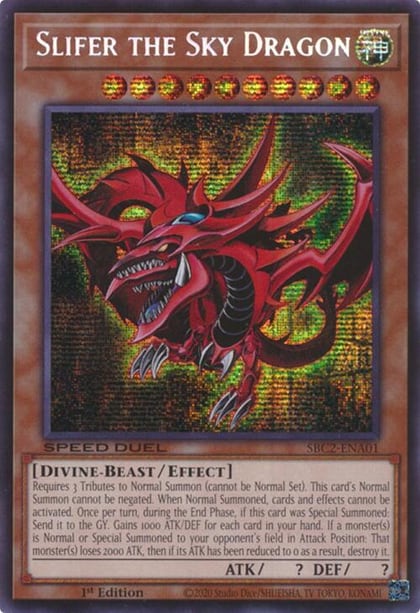Slifer the Sky Dragon, Speed Duel: Battle City Finals SBC2-ENA01