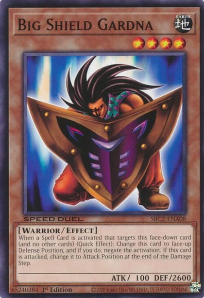 Big Shield Gardna, Speed Duel: Battle City Finals SBC2-ENA08