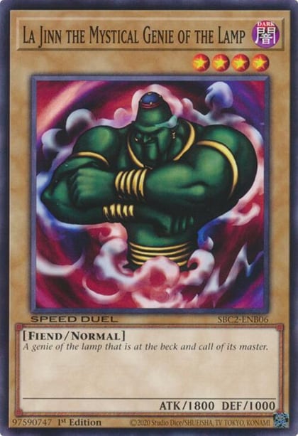La Jinn the Mystical Genie of the Lamp, Speed Duel: Battle City Finals SBC2-ENB06