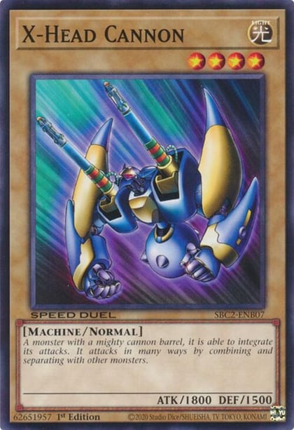X-Head Cannon, Speed Duel: Battle City Finals SBC2-ENB07