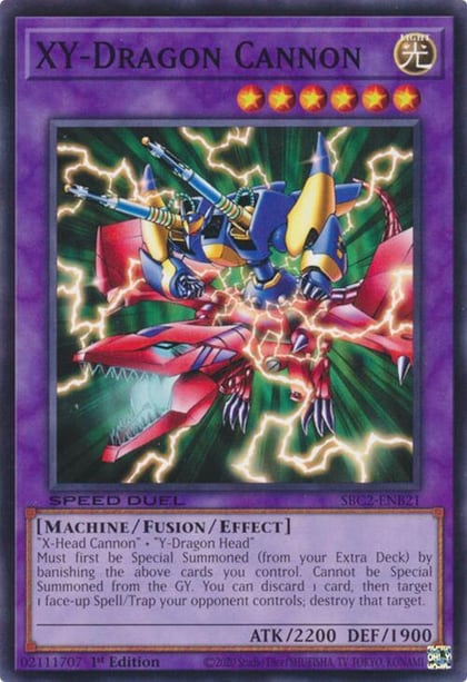 XY-Dragon Cannon, Speed Duel: Battle City Finals SBC2-ENB21