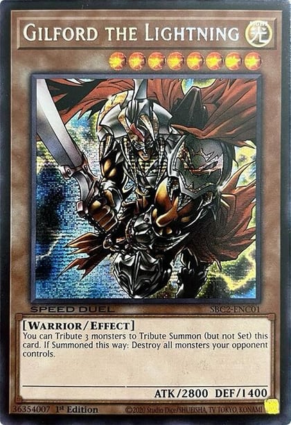 Gilford the Lightning (PSR), Speed Duel: Battle City Finals SBC2-ENC01