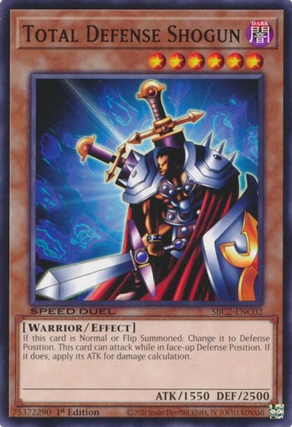 Total Defense Shogun, Speed Duel: Battle City Finals SBC2-ENC02