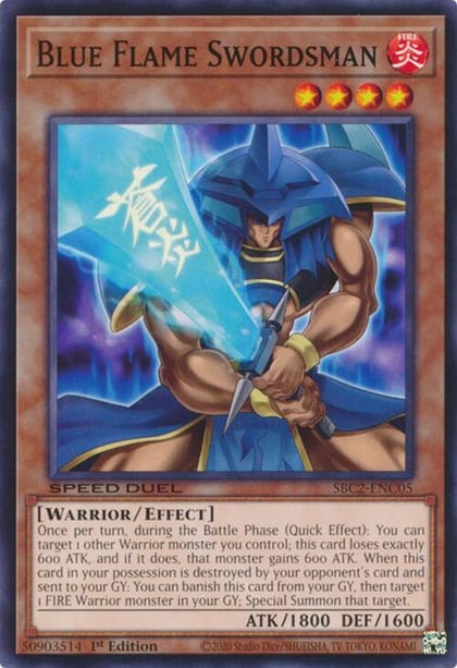 Blue Flame Swordsman, Speed Duel: Battle City Finals SBC2-ENC05