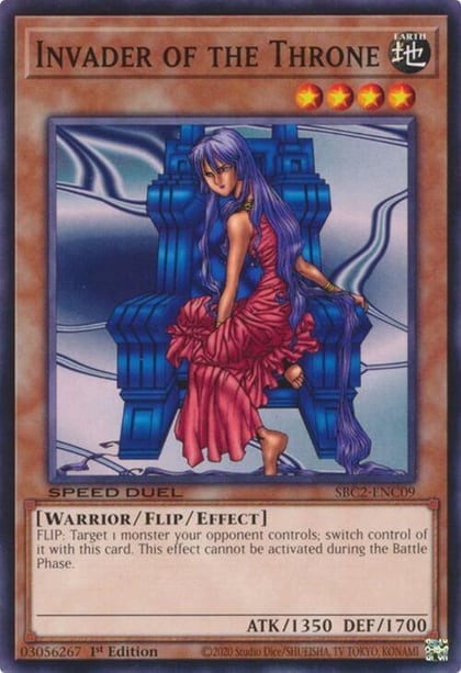 Invader of the Throne, Speed Duel: Battle City Finals SBC2-ENC09
