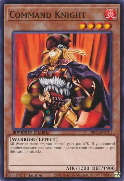 Command Knight, Speed Duel: Battle City Finals SBC2-ENC10