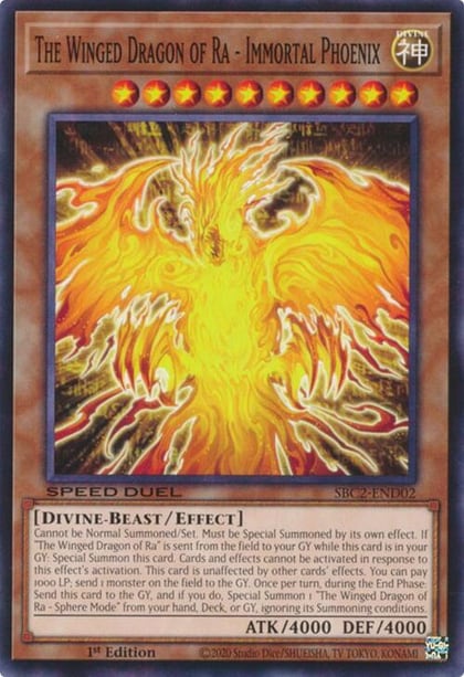 The Winged Dragon of Ra - Immortal Phoenix, Speed Duel: Battle City Finals SBC2-END02