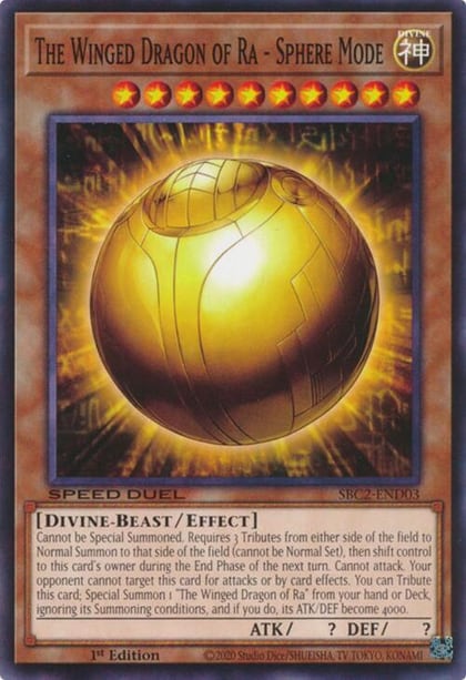 The Winged Dragon of Ra - Sphere Mode, Speed Duel: Battle City Finals SBC2-END03