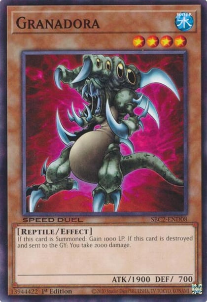 Granadora, Speed Duel: Battle City Finals SBC2-END08
