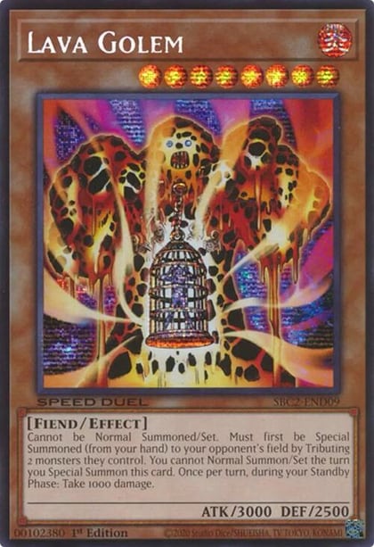 Lava Golem (PSR), Speed Duel: Battle City Finals SBC2-END09