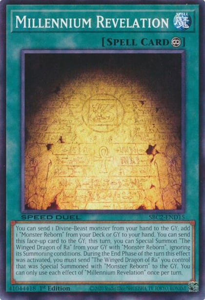 Millennium Revelation, Speed Duel: Battle City Finals SBC2-END15