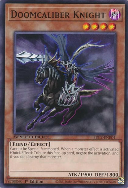 Doomcaliber Knight, Speed Duel: Battle City Finals SBC2-ENE04