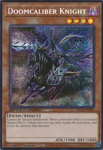Doomcaliber Knight (PSR), Speed Duel: Battle City Finals SBC2-ENE04