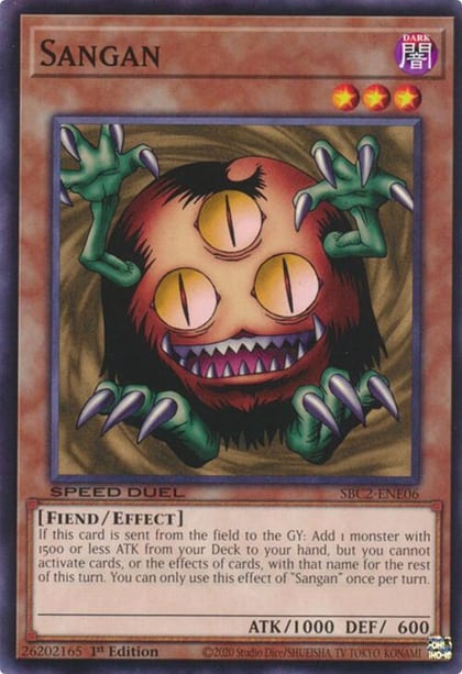 Sangan, Speed Duel: Battle City Finals SBC2-ENE06