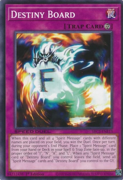 Destiny Board, Speed Duel: Battle City Finals SBC2-ENE13