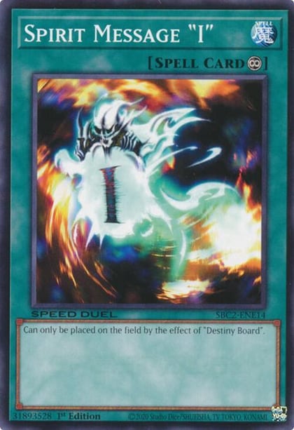 Spirit Message "I", Speed Duel: Battle City Finals SBC2-ENE14
