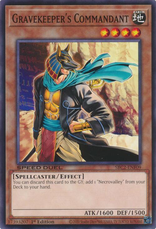 Gravekeeper's Commandant, Speed Duel: Battle City Finals SBC2-ENF09