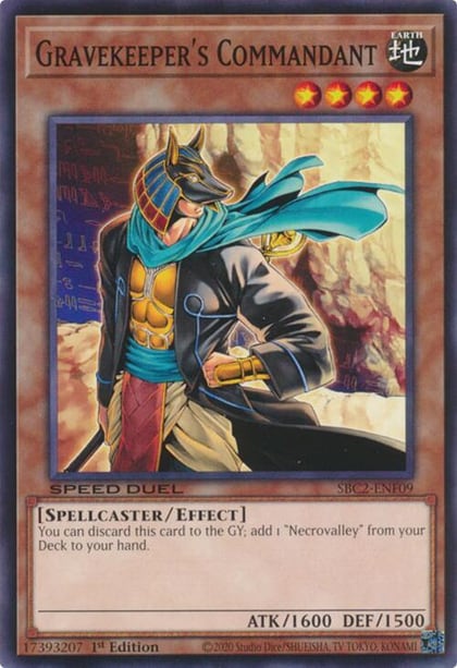 Gravekeeper's Commandant, Speed Duel: Battle City Finals SBC2-ENF09