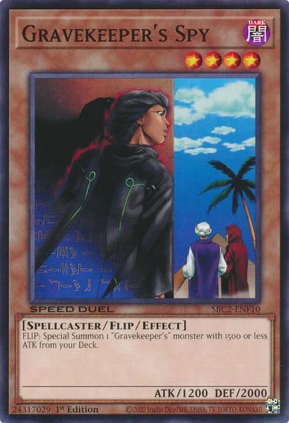 Gravekeeper's Spy, Speed Duel: Battle City Finals SBC2-ENF10