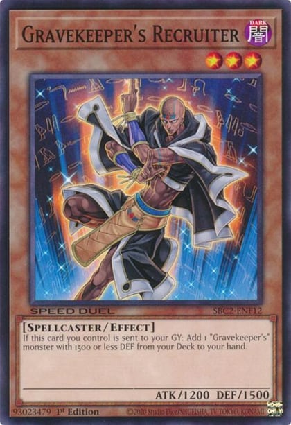 Gravekeeper's Recruiter, Speed Duel: Battle City Finals SBC2-ENF12