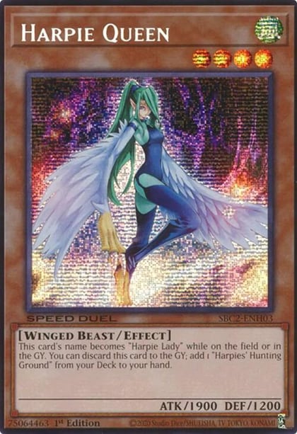 Harpie Queen (PSR), Speed Duel: Battle City Finals SBC2-ENH03