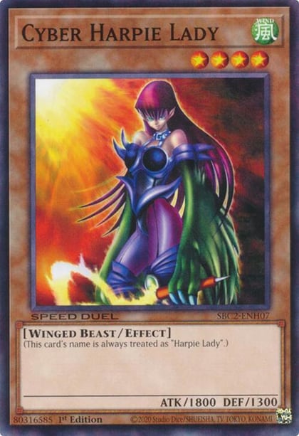 Cyber Harpie Lady, Speed Duel: Battle City Finals SBC2-ENH07
