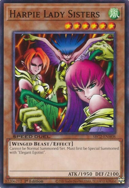 Harpie Lady Sisters, Speed Duel: Battle City Finals SBC2-ENH08