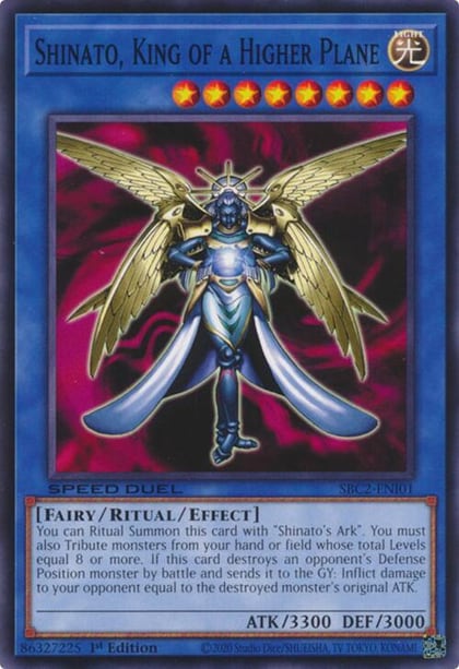 Shinato, King of a Higher Plane, Speed Duel: Battle City Finals SBC2-ENI01