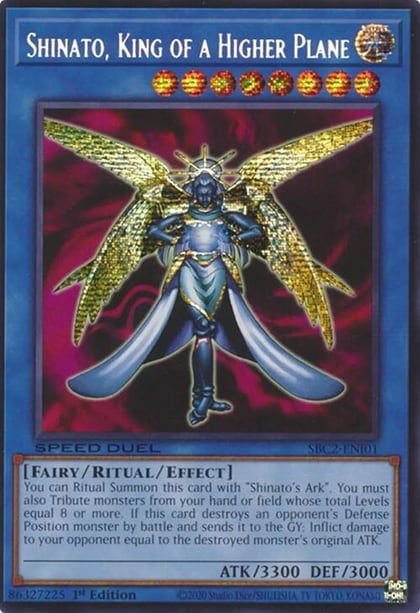 Shinato, King of a Higher Plane (PSR), Speed Duel: Battle City Finals SBC2-ENI01