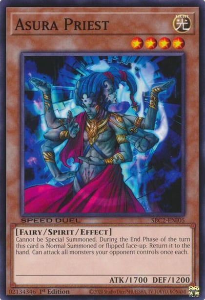 Asura Priest, Speed Duel: Battle City Finals SBC2-ENI05