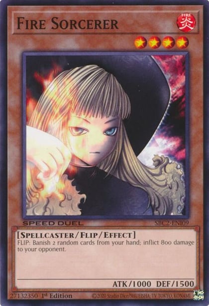 Fire Sorcerer, Speed Duel: Battle City Finals SBC2-ENI09