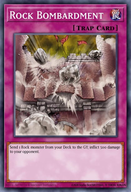 Rock Bombardment, Speed Duel: Battle City Box SBCB-EN037