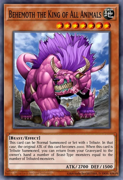 Behemoth the King of All Animals, Speed Duel: Battle City Box SBCB-EN052