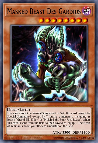 Masked Beast Des Gardius, Speed Duel: Battle City Box SBCB-EN107