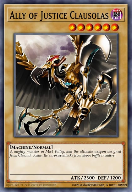 Ally of Justice Clausolas, Speed Duel: Battle City Box SBCB-EN169