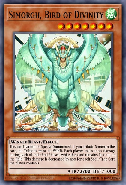 Simorgh, Bird of Divinity, Structure Deck: Lord of the Storm SD8-EN001