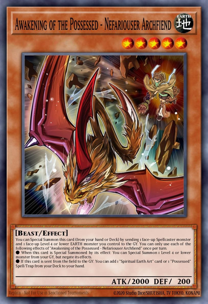 Awakening of the Possessed - Nefariouser Archfiend, Structure Deck: Spirit Charmers SDCH-EN005