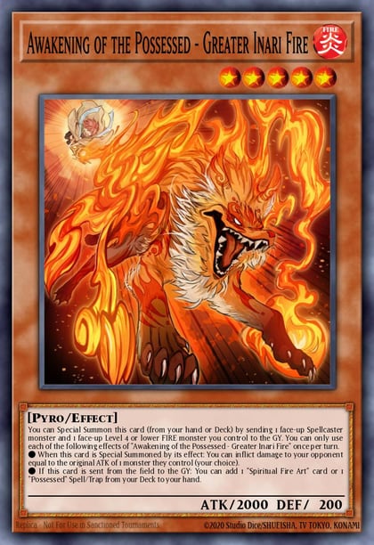 Awakening of the Possessed - Greater Inari Fire, Structure Deck: Spirit Charmers SDCH-EN006