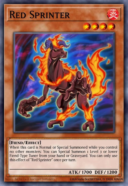 Red Sprinter, Structure Deck: The Crimson King SDCK-EN011