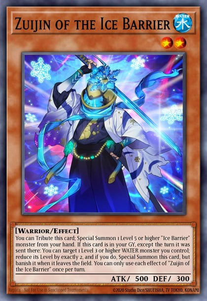 Zuijin of the Ice Barrier, Structure Deck: Freezing Chains SDFC-EN005