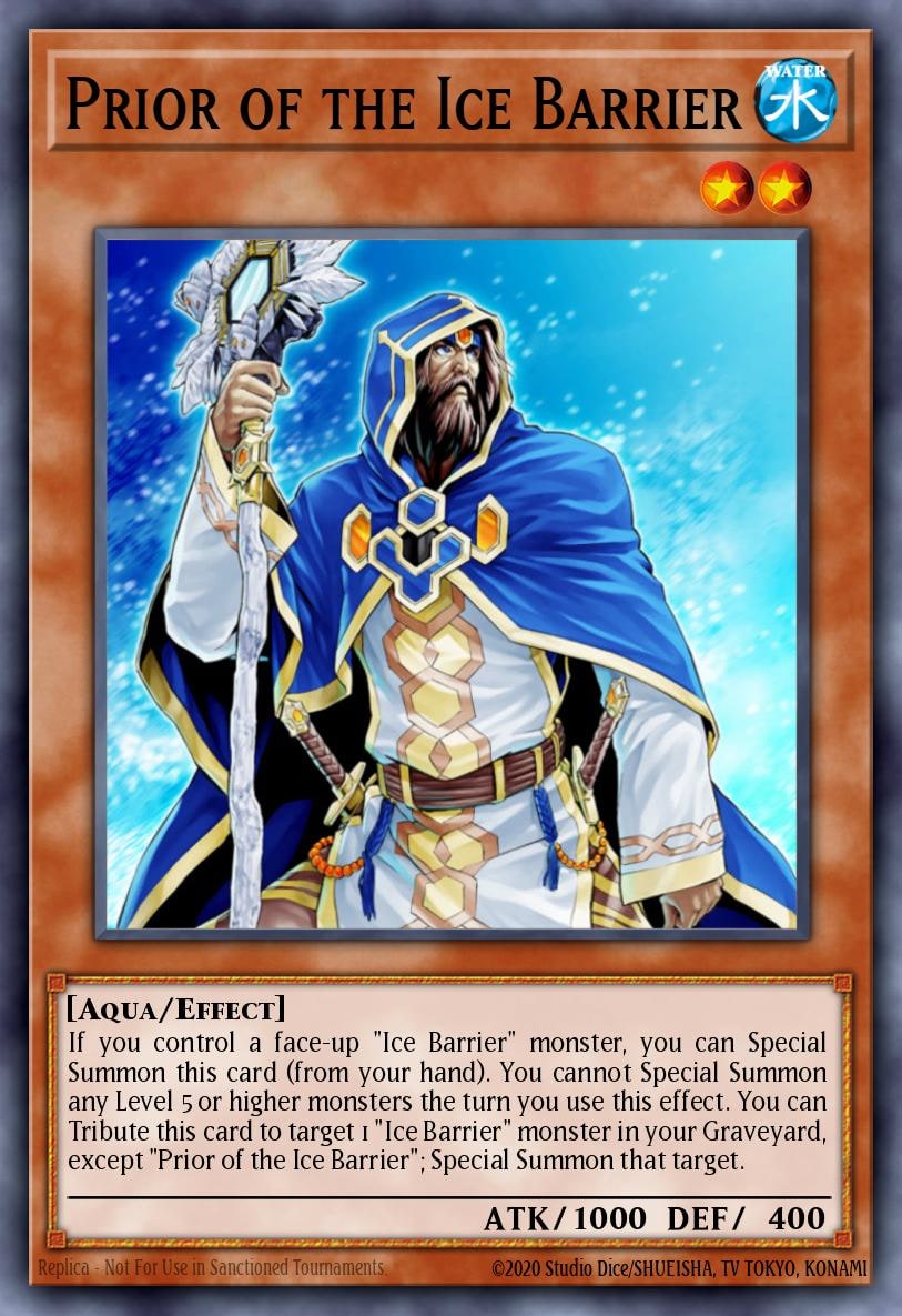Prior of the Ice Barrier, Structure Deck: Freezing Chains SDFC-EN008