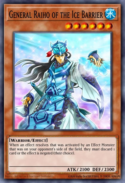 General Raiho of the Ice Barrier, Structure Deck: Freezing Chains SDFC-EN015