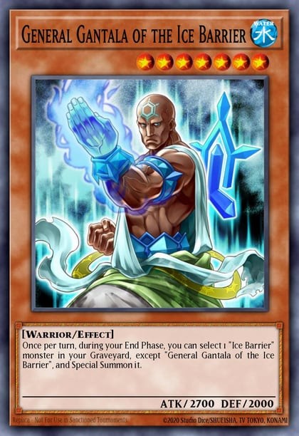 General Gantala of the Ice Barrier, Structure Deck: Freezing Chains SDFC-EN017