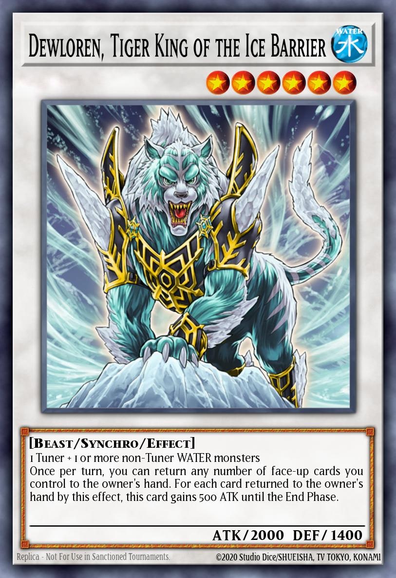 Dewloren, Tiger King of the Ice Barrier, Structure Deck: Freezing Chains SDFC-EN042