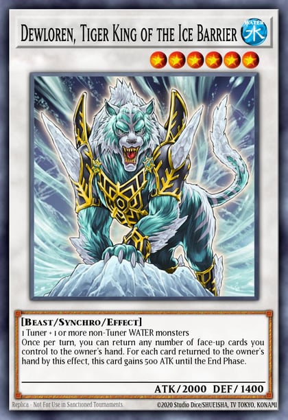 Dewloren, Tiger King of the Ice Barrier, Structure Deck: Freezing Chains SDFC-EN042