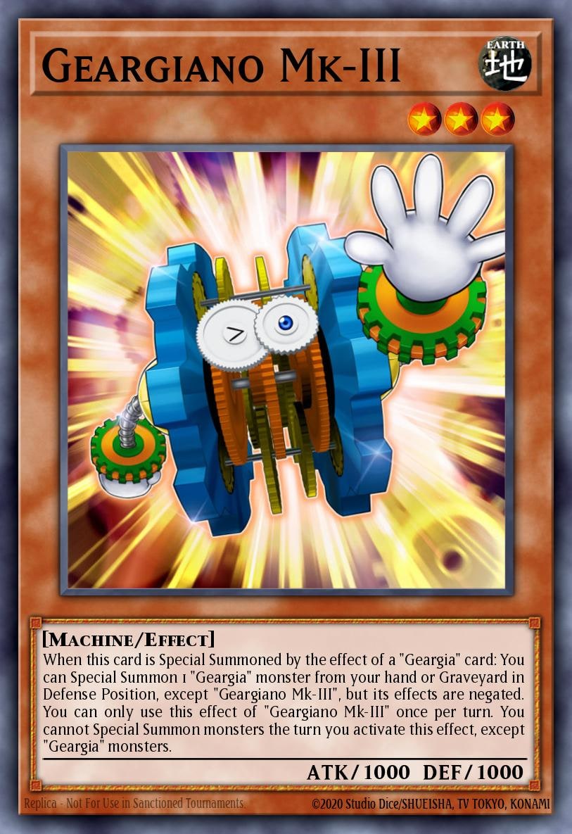 Geargiano Mk-III, Structure Deck: Geargia Rampage SDGR-EN001